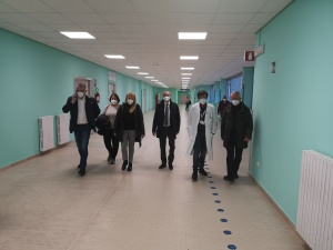 Domenico Pettinari in visita ispettiva all'ospedale di Atri 3